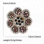 XZ66221619882634 New European and American popular alloy rhinestone exaggerated flower brooch temperament women's suit shawl chest flower jewelry brooch XZ66221619882634 New European and American popular alloy rhinestone exaggerated flower brooch temperament women's suit shawl chest flower jewelry brooch
