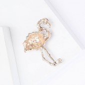 XZ59146147288496 Hot selling exquisite alloy rhinestone flamingo brooch in Europe and America, versatile in temperament, suitable for women's clothing, chest flower jewelry, brooch XZ59146147288496 Hot selling exquisite alloy rhinestone flamingo brooch in Europe and America, versatile in temperament, suitable for women's clothing, chest flower jewelry, brooch