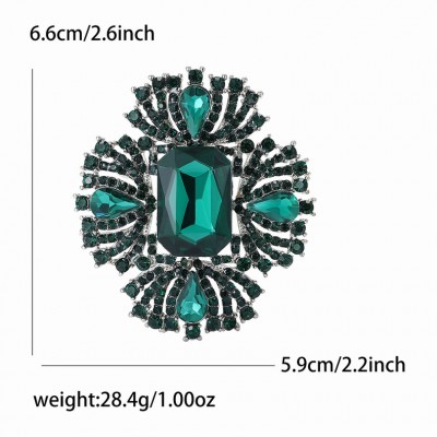 XZ69143424580083 Luxury and atmospheric alloy crystal glass brooch with high-end temperament for women's suits, coats, chest flowers, jewelry, brooch