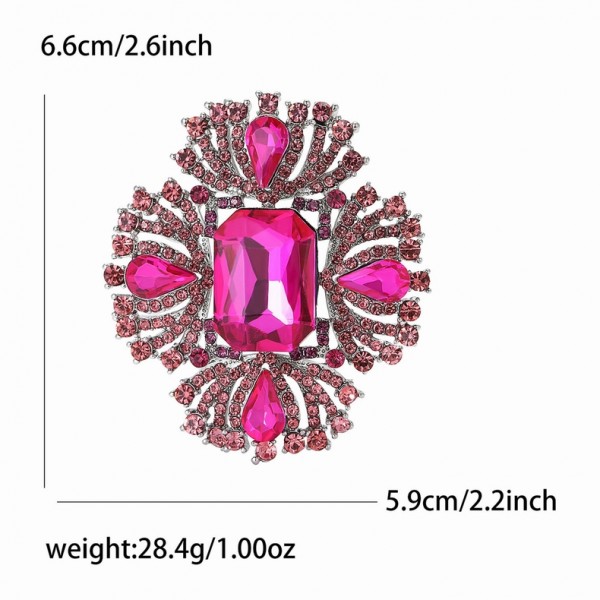 XZ69143424580083 Luxury and atmospheric alloy crystal glass brooch with high-end temperament for women's suits, coats, chest flowers, jewelry, brooch XZ69143424580083 Luxury and atmospheric alloy crystal glass brooch with high-end temperament for women's suits, coats, chest flowers, jewelry, brooch