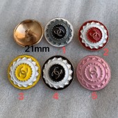 BT9867 CC Buttons Develop texture peripheral gemstone button size:0.827"(21mm)