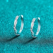 ES9913 S925 sterling silver inlaid 38.4-point moissanite earrings ES9913 S925 sterling silver inlaid 38.4-point moissanite earrings