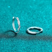 ES9913 S925 sterling silver inlaid 38.4-point moissanite earrings ES9913 S925 sterling silver inlaid 38.4-point moissanite earrings