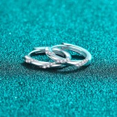 ES9913 S925 sterling silver inlaid 38.4-point moissanite earrings ES9913 S925 sterling silver inlaid 38.4-point moissanite earrings