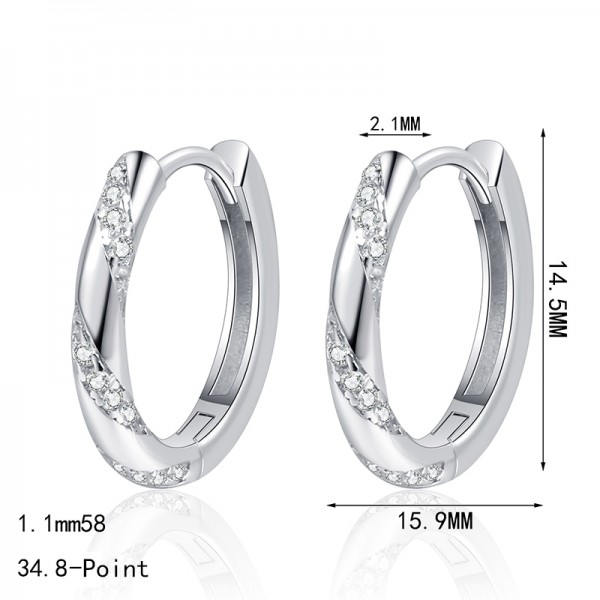 ES9913 S925 sterling silver inlaid 38.4-point moissanite earrings ES9913 S925 sterling silver inlaid 38.4-point moissanite earrings