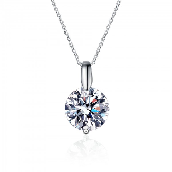 NL9910-1 925 silver Necklace, one piece of moissanite women's Necklace