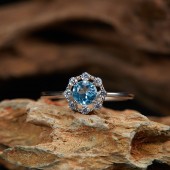 NL9942-1 S925 Pure Silver Natural Topaz Ring for Women NL9942-1 S925 Pure Silver Natural Topaz Ring for Women