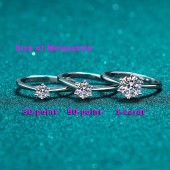 RS9923-4 Charmed Subtle Sparkle S925 Silver Ring Plated Platinum Pt950 Feature a 30-point Moissanite RS9923-4 Charmed Subtle Sparkle S925 Silver Ring Plated Platinum Pt950 Feature a 30-point Moissanite