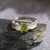 RS9941 S925 sterling silver ring with natural gemstones (peridot, amethyst, citrine), textured matte design, adjustable open-end, perfect for daily wear or gifts. RS9941 S925 sterling silver ring with natural gemstones (peridot, amethyst, citrine), textured matte design, adjustable open-end, perfect for daily wear or gifts.