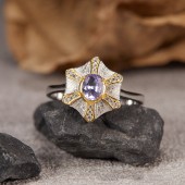 NL9946-1 S925 Pure Silver Natural Tanzanite Pendant Ring NL9946-1 S925 Pure Silver Natural Tanzanite Pendant Ring