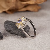 NL9946-1 S925 Pure Silver Natural Tanzanite Pendant Ring NL9946-1 S925 Pure Silver Natural Tanzanite Pendant Ring